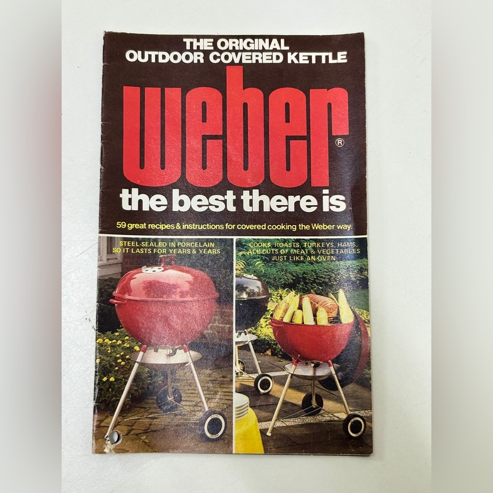 Vintage Weber Recipe & Instruction Book Cookbook